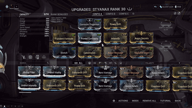 Styanax Build